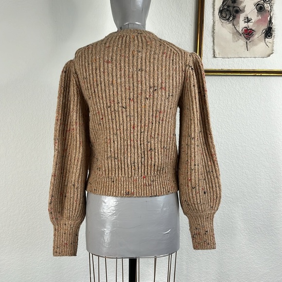 French Connection Natalya Ribbed Sweater Camel Multicolor - Picture 7 of 11